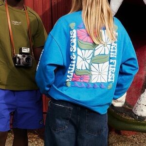 Maui and Sons EARTHFIRST crewneck long sleeve sweatshirt size medium